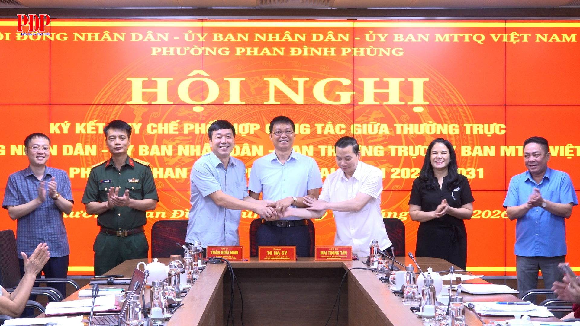 Thường trực HĐND, UBND và Ban Thường trực Uỷ ban MTTQ Việt Nam phường Phan Đình Phùng ký kết Quy chế phối hợp công tác giai đoạn 2026-2031