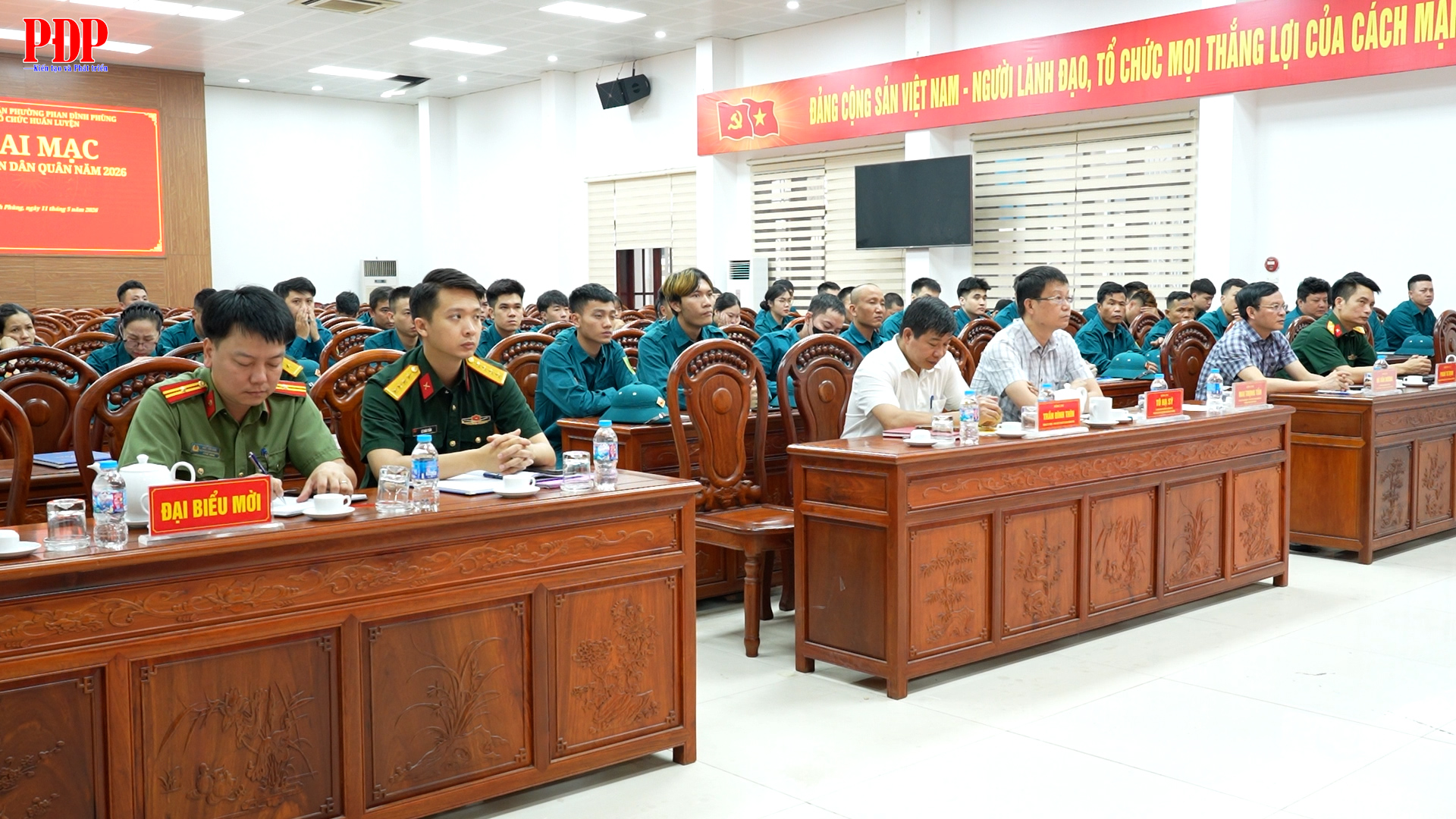 Phường Phan Đình Phùng: Khai mạc huấn luyện dân quân năm 2026