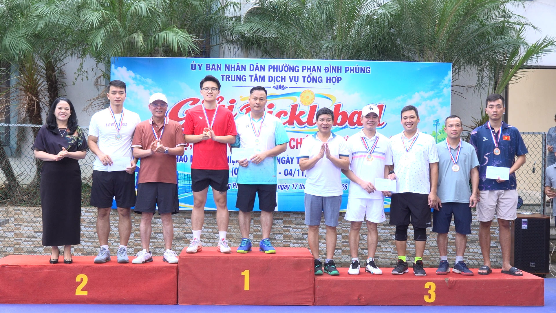 Phường Phan Đình Phùng tổ chức giải Pickleball cán bộ, công chức, viên chức năm 2026.