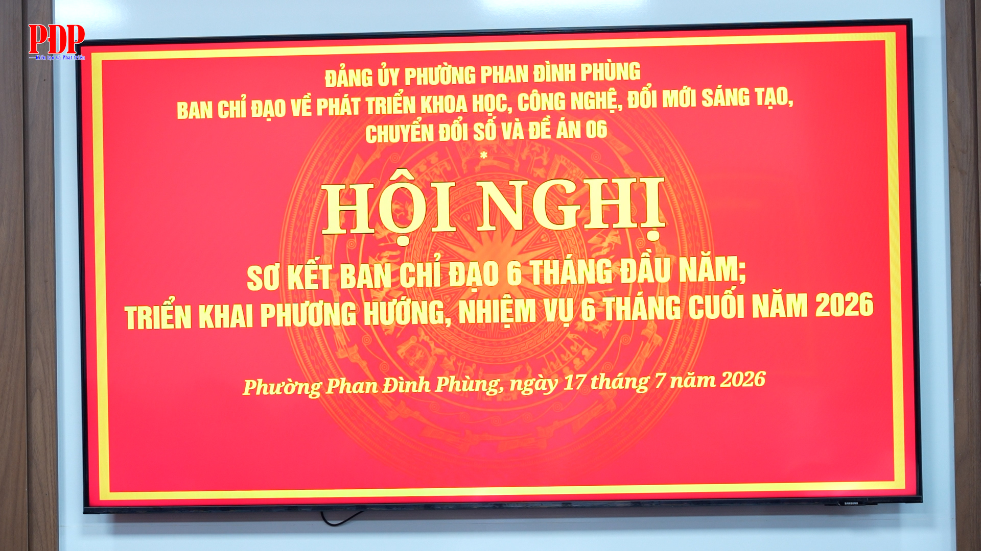 Ban Chỉ đạo về phát triển khoa học, công nghệ, đổi mới sáng tạo, chuyển đổi số và Đề án 06 phường Phan Đình Phùng sơ kết công tác 6 tháng đầu năm 2026