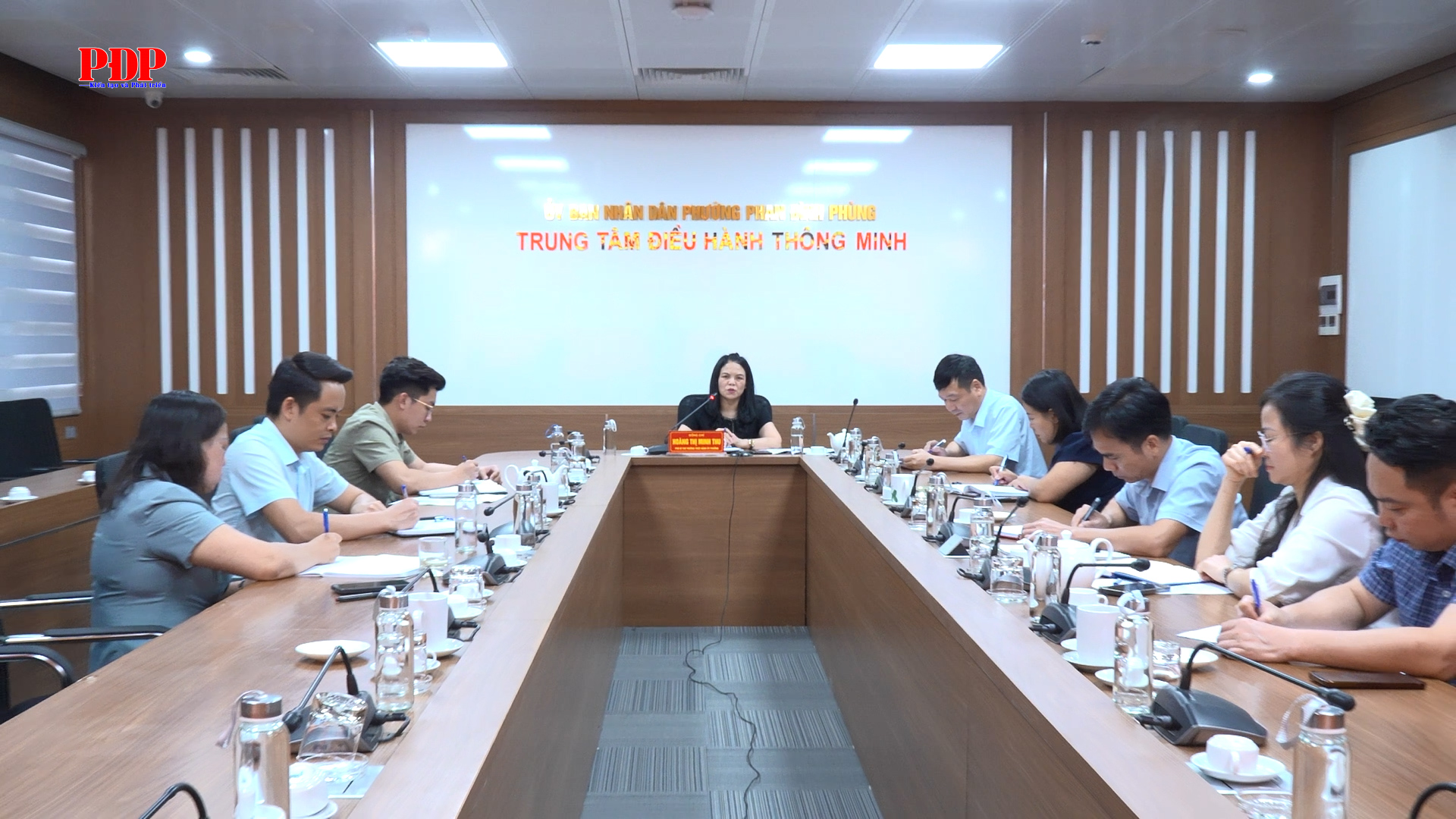 Thường trực Đảng ủy phường Phan Đình Phùng làm việc với Ủy ban MTTQ Việt Nam phường
