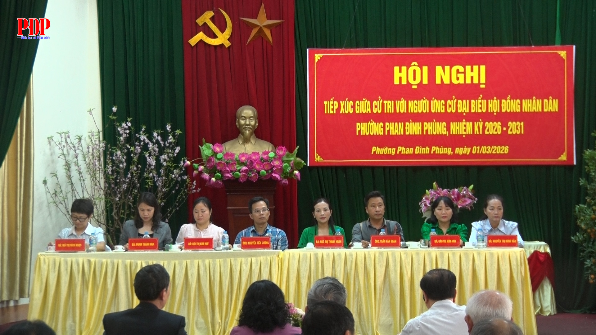 Hội nghị tiếp xúc cử tri với người ứng cử đại biểu HĐND phường Phan Đình Phùng, nhiệm kỳ 2026-2031