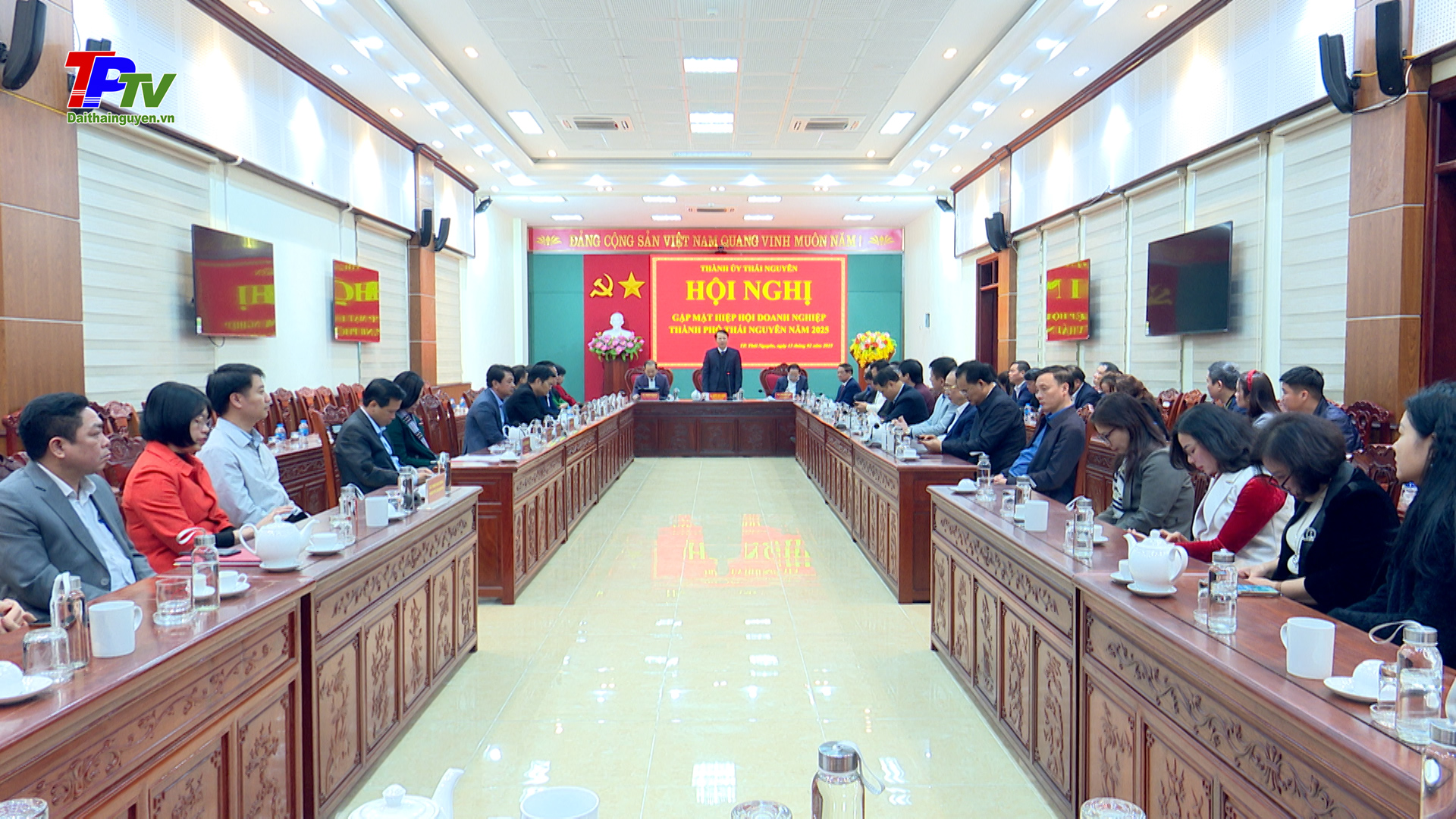 Thành phố Thái Nguyên: Gặp mặt, động viên doanh nghiệp đầu xuân.