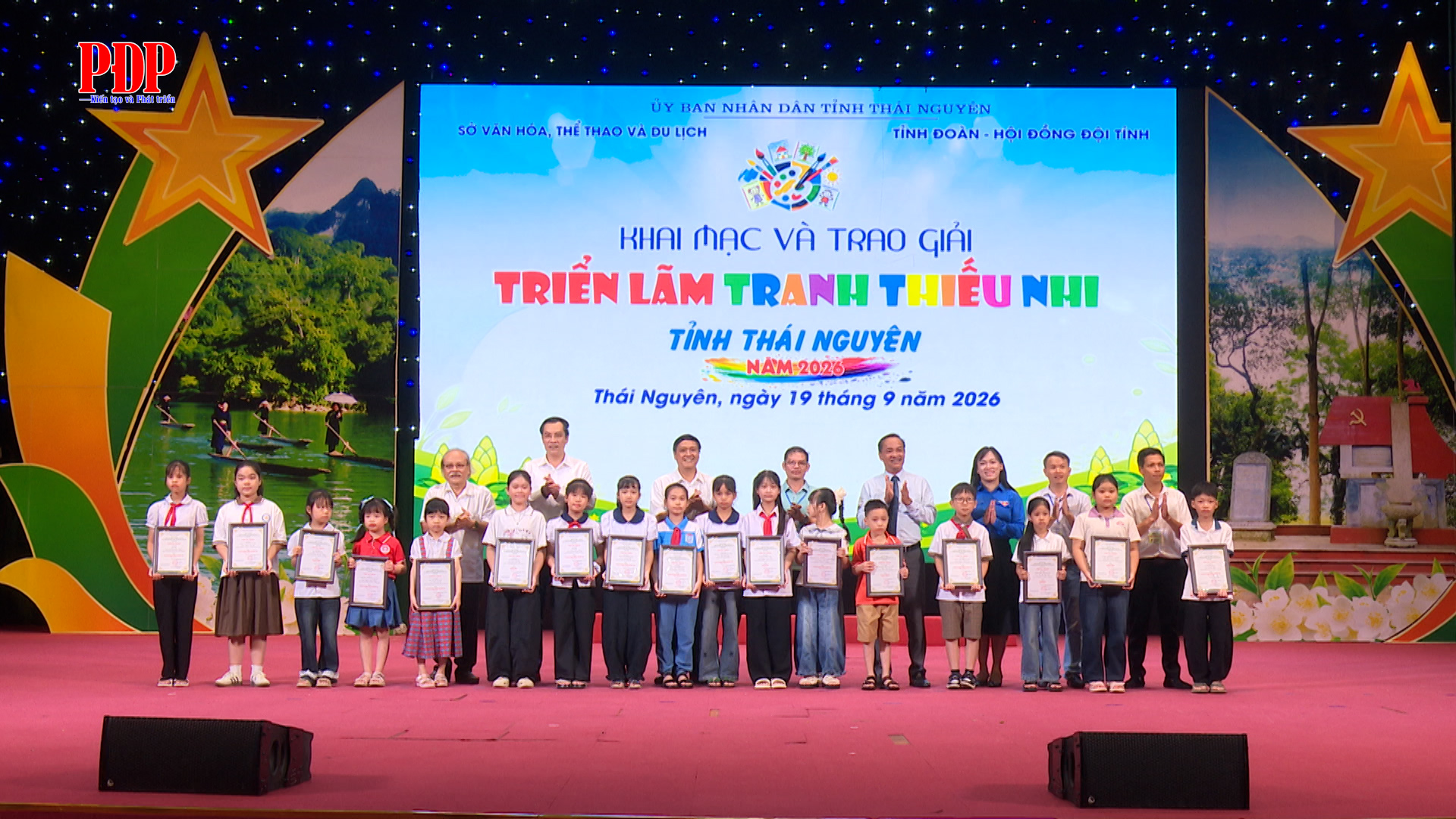 Khai mạc triển lãm tranh thiếu nhi tỉnh Thái Nguyên năm 2026.