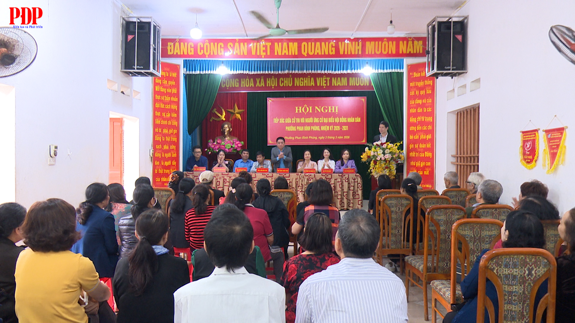 Những người ứng cử đại biểu HĐND phường Phan Đình Phùng nhiệm kỳ 2026 - 2031, đơn vị bầu cử số 1 tiếp xúc cử tri các tổ dân phố 1,2,3