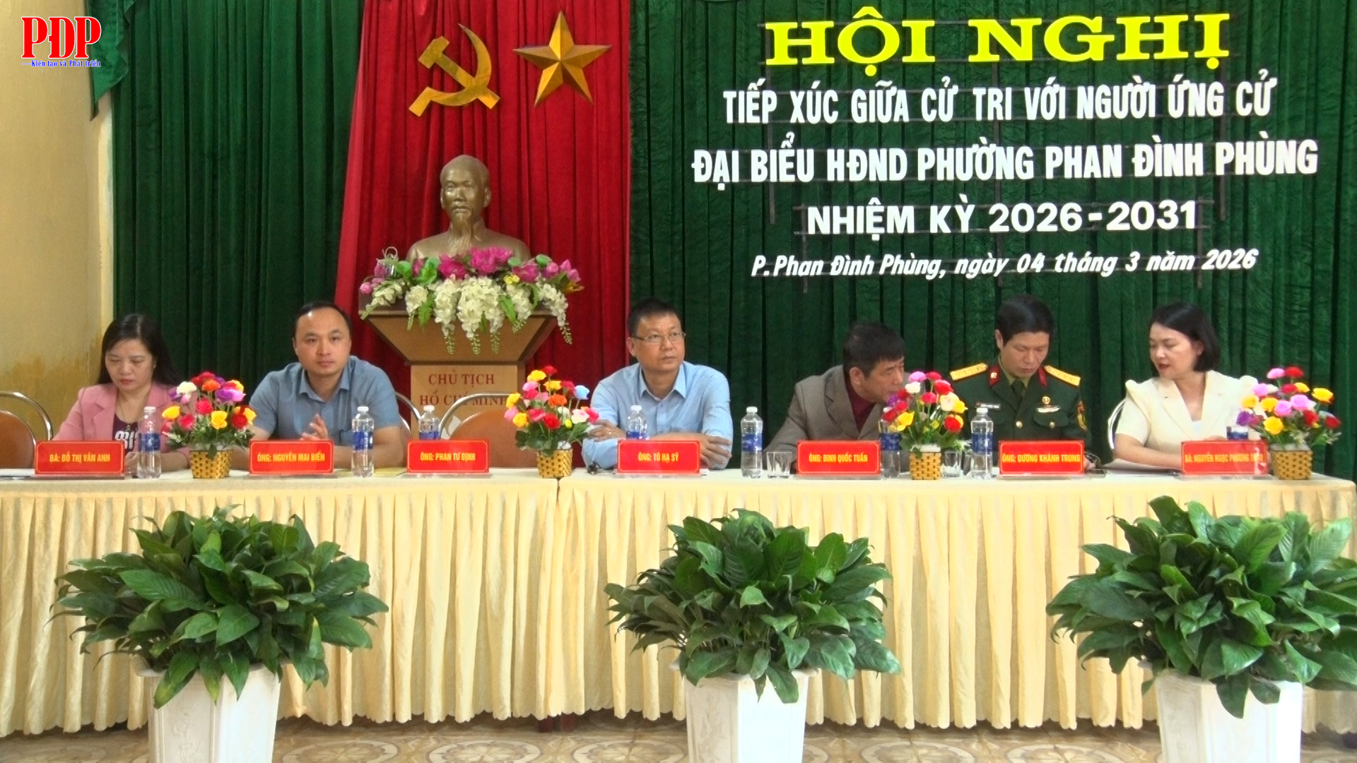 Hội nghị tiếp xúc giữa cử tri với người ứng cử đại biểu HĐND phường Phan Đình Phùng nhiệm kỳ 2026 - 2031, đơn vị bầu cử số 5