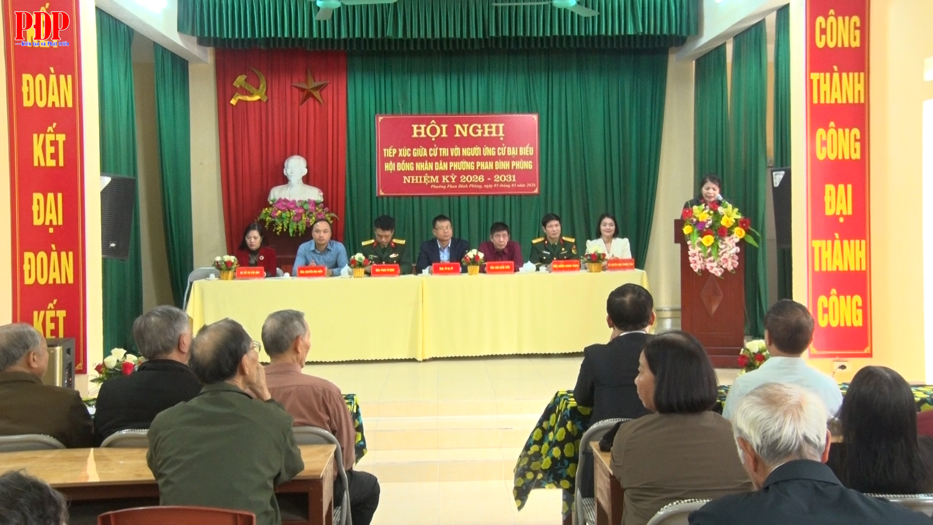 Hội nghị tiếp xúc cử tri với các ứng cử viên đại biểu HĐND phường Phan Đình Phùng nhiệm kỳ 2026 - 2031, đơn vị bầu cử số 5