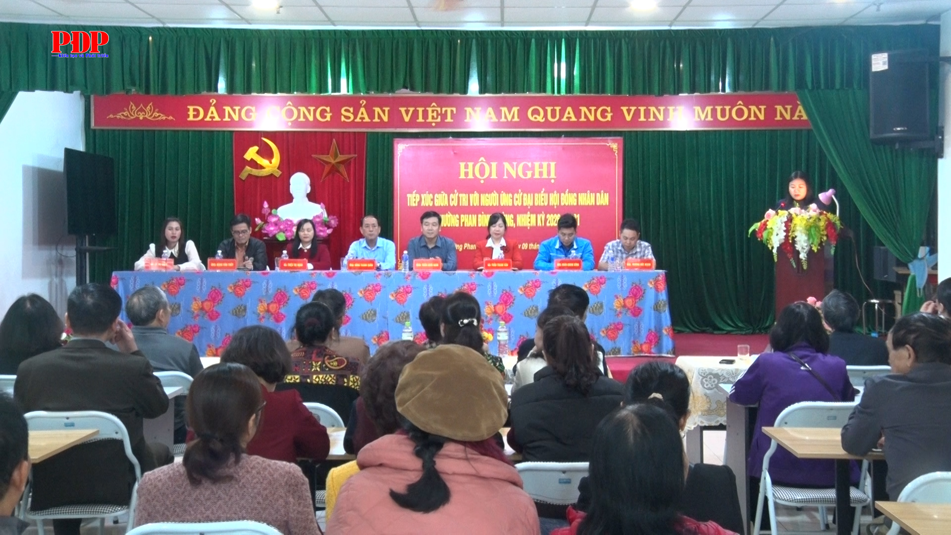 Người ứng cử đại biểu HĐND phường Phan Đình Phùng nhiệm kỳ 2026 - 2031, đơn vị bầu cử số 6 tiếp xúc cử tri các tổ dân phố 98,99 và 100.