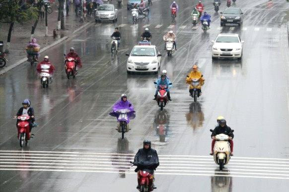 Ngày 26/3, thời tiết Bắc Bộ nhiều mây, có mưa, mưa nhỏ rải rác