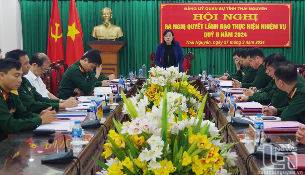 Đảng ủy Quân sự tỉnh: Ra nghị quyết lãnh đạo thực hiện nhiệm vụ quý II 