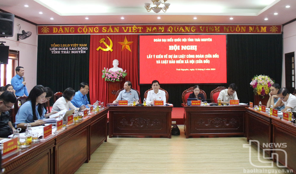 Lấy ý kiến đóng góp vào dự án Luật Công đoàn, Luật Bảo hiểm xã hội sửa đổi