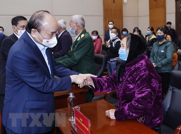 Chủ tịch nước trao quà Tết tặng các gia đình chính sách tại Hải Phòng