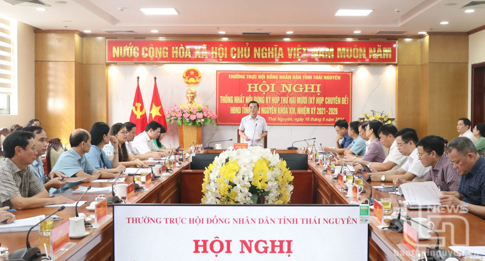 Thường trực HĐND tỉnh Thái Nguyên: Thống nhất nội dung Kỳ họp thứ 20