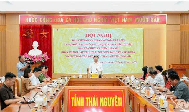 Rà soát tiến độ chuẩn bị kỷ niệm 195 năm thành lập tỉnh và Festival Trà Quốc tế - Thái Nguyên