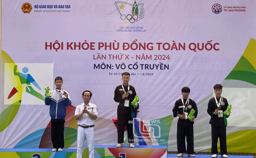 Đoàn vận động viên Thái Nguyên giành thêm 4 huy chương tại Hội khỏe Phù Đổng toàn quốc