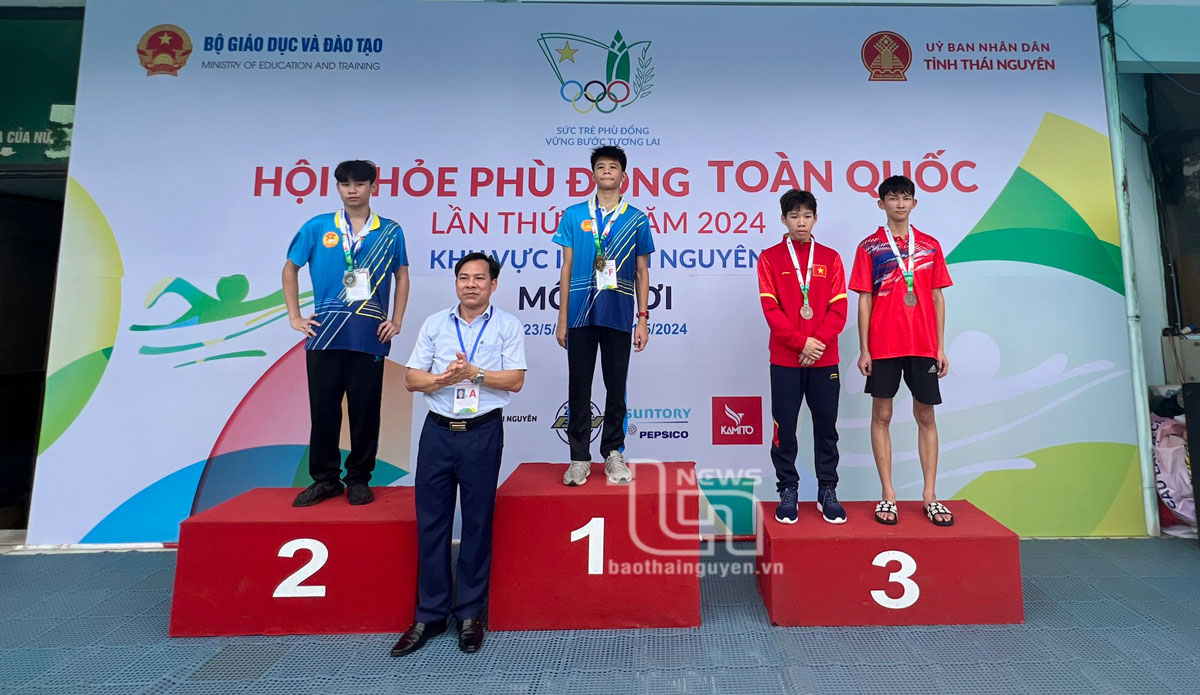 Hội khỏe Phù Đổng toàn quốc lần X, khu vực 2: Đoàn VĐV của tỉnh Thái Nguyên giành 6 Huy chương môn bơi