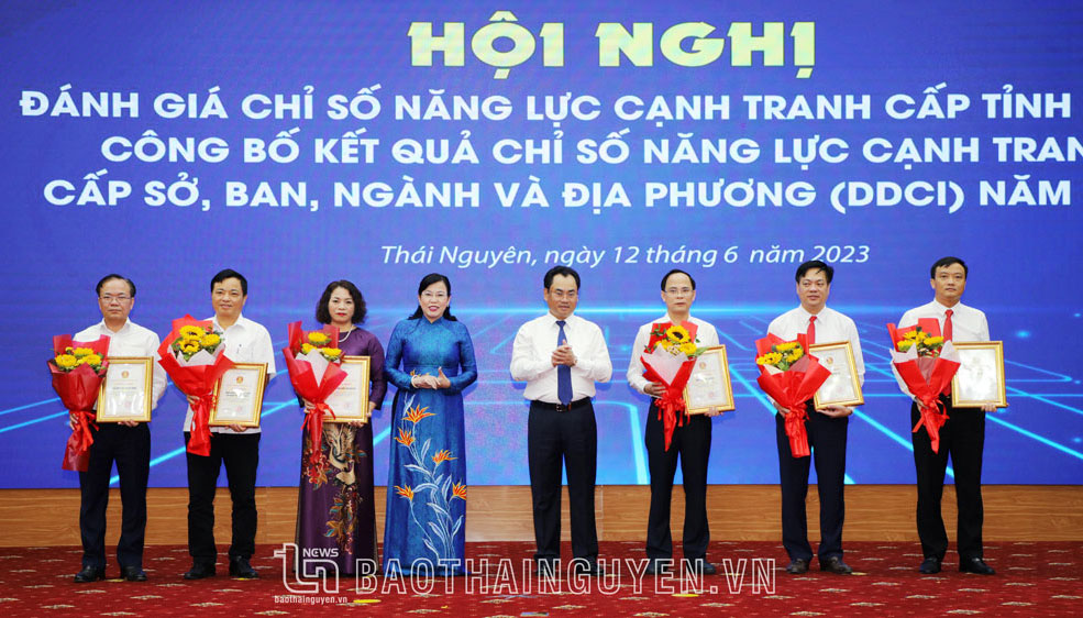 Kết quả xếp hạng năng lực cạnh tranh cấp sở, ngành và địa phương (DDCI) trên địa bàn tỉnh Thái Nguyên năm 2023
