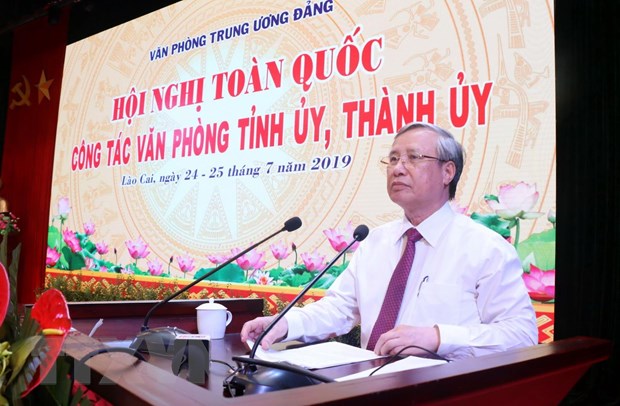 Hội nghị toàn quốc công tác văn phòng Tỉnh ủy, Thành ủy tại Lào Cai