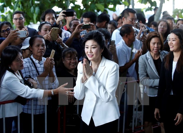 Cựu Thủ tướng Thái Lan Yingluck Shinawatra ra tòa để lấy lời khai
