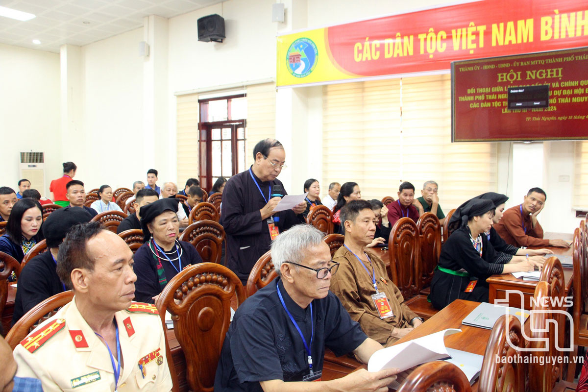 TP. Thái Nguyên: Đối thoại với đại biểu dự Đại hội đại biểu các dân tộc thiểu số