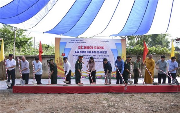 Khởi công xây dựng nhà Đại đoàn kết cho người nghèo tỉnh Điện Biên
