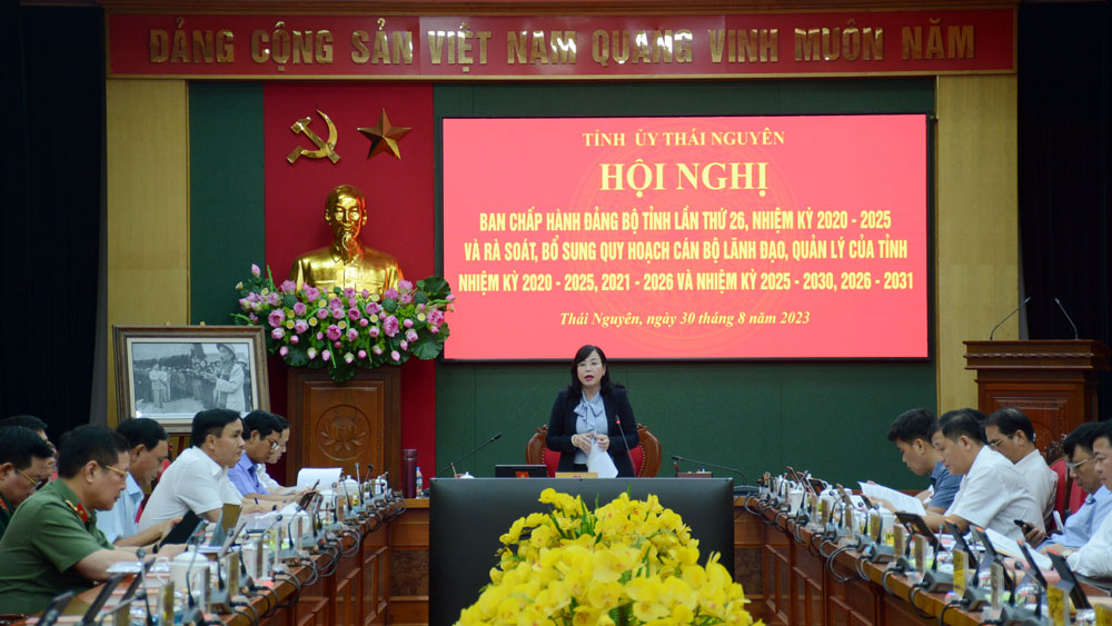 Tỉnh ủy Thái Nguyên thực hiện quy trình về công tác cán bộ