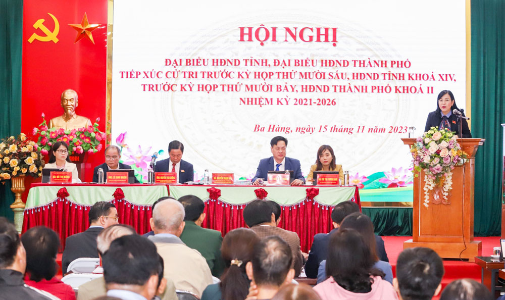 Đại biểu HĐND tỉnh tiếp xúc cử tri tại các địa phương