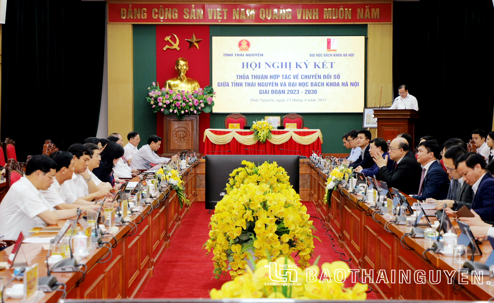 Tỉnh Thái Nguyên và Đại học Bách khoa Hà Nội hợp tác về chuyển đổi số