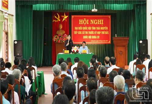Đoàn đại biểu Quốc hội tỉnh Thái Nguyên tiếp xúc cử tri các địa phương