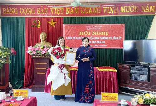 Đồng chí Đặng Thị Kim Oanh giữ chức Phó Hiệu trưởng Trường Chính trị tỉnh