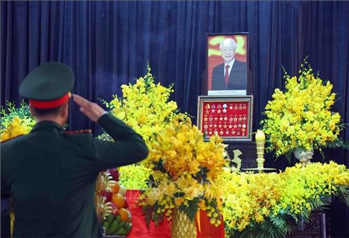 Tiếp tục Lễ viếng Tổng Bí thư Nguyễn Phú Trọng