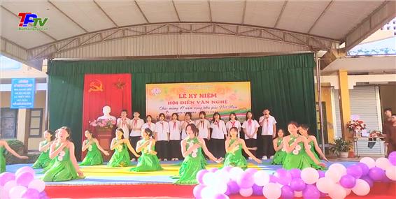Trường THCS Tân Lập: Hội diễn văn nghệ chào mừng 41 năm Ngày nhà giáo Việt Nam 20/11.