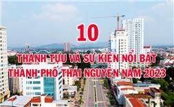10 thành tựu và sự kiện nổi bật thành phố Thái Nguyên năm 2023