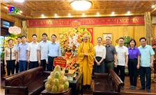 Đồng chí Bí thư Thành ủy Thái Nguyên chúc mừng Đại lễ Phật đản 2024 - Phật lịch 2568.