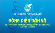 Đồng diễn dân vũ - Hội LHPN thành phố Thái Nguyên