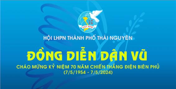 Đồng diễn dân vũ - Hội LHPN thành phố Thái Nguyên