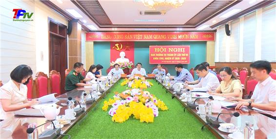 Hội nghị BTV Thành ủy Thái Nguyên lần thứ 95, khóa XVIII, nhiệm kỳ 2020 - 2025.