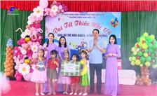 Lãnh đạo thành phố Thái Nguyên thăm, tặng quà các trường mầm non nhân dịp Tết thiếu nhi 1/6.