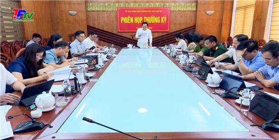 UBND thành phố Thái Nguyên họp phiên thường kỳ tháng 6/2024.
